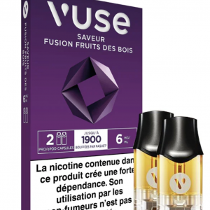 Vuse – Saveur Fusion Fruits des Bois – 2 Capsules ePod – 6 mg/ml 🍇✨