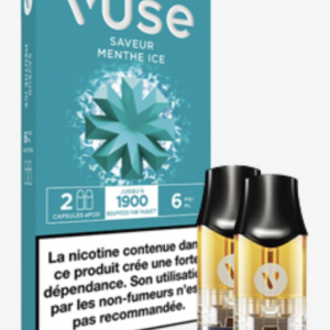 Vuse – Saveur Menthe Ice – 2 Capsules ePod – 6 mg/ml ❄️🌿