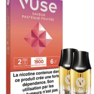 Vuse – Saveur Pastèque Fruitée – 2 Capsules ePod – 6 mg/ml 🍉✨