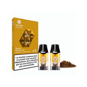 Vuse Originals – Saveur Blend Doré – 2 Capsules ePod – 6 mg/ml 🌅