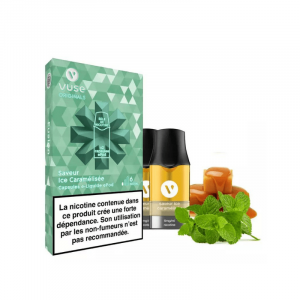 Vuse – Saveur Ice Caramélisée – 2 Capsules ePod – 6 mg/ml 🍬❄️