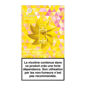 Capsules Vuse ePod – Citron Fruits des Bois 12 mg (x2) 🍋🍓